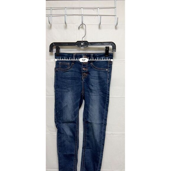 True Craft Girls Size 7 Jegging Distressed Jeans w/adj waist BFA-C - Picture 5 of 10